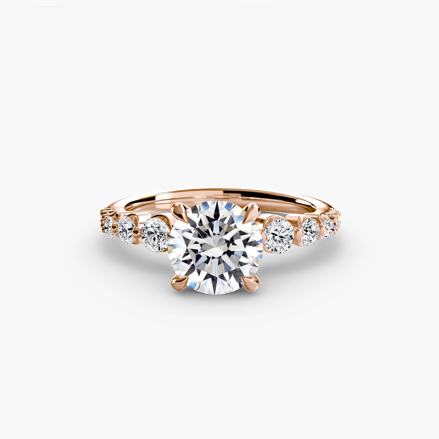 natural round diamond 0.45ct ring lifestyle photo