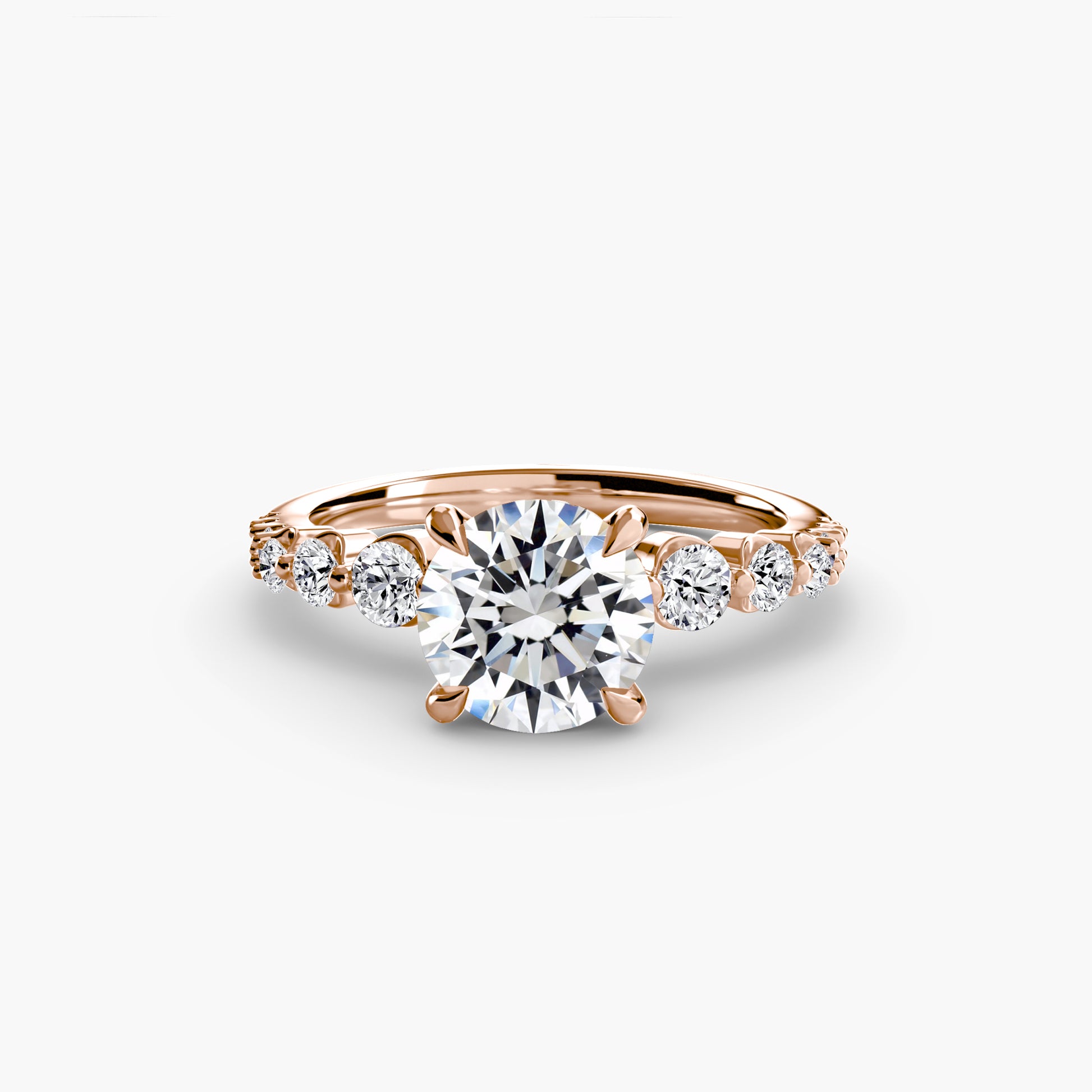 natural round diamond 0.45ct ring lifestyle photo