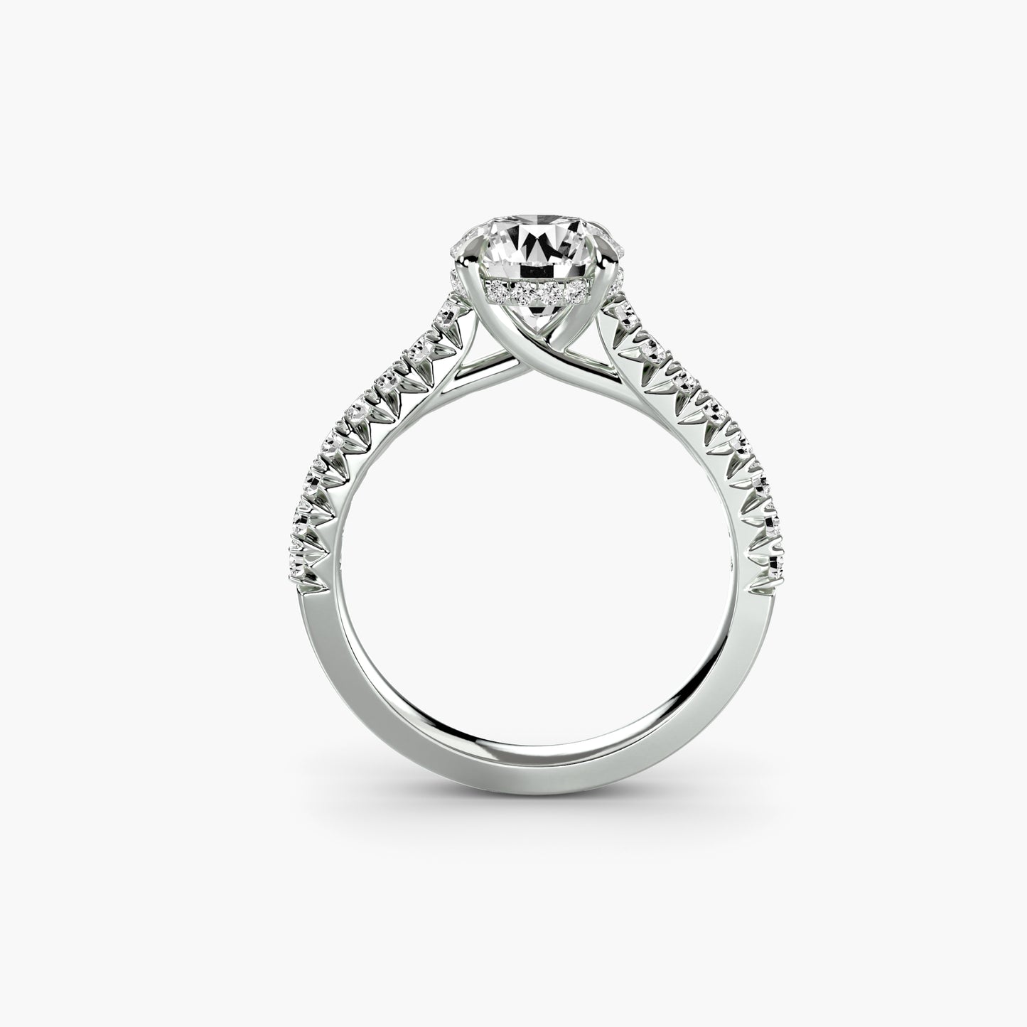 natural round diamond 0.28ct other side angle