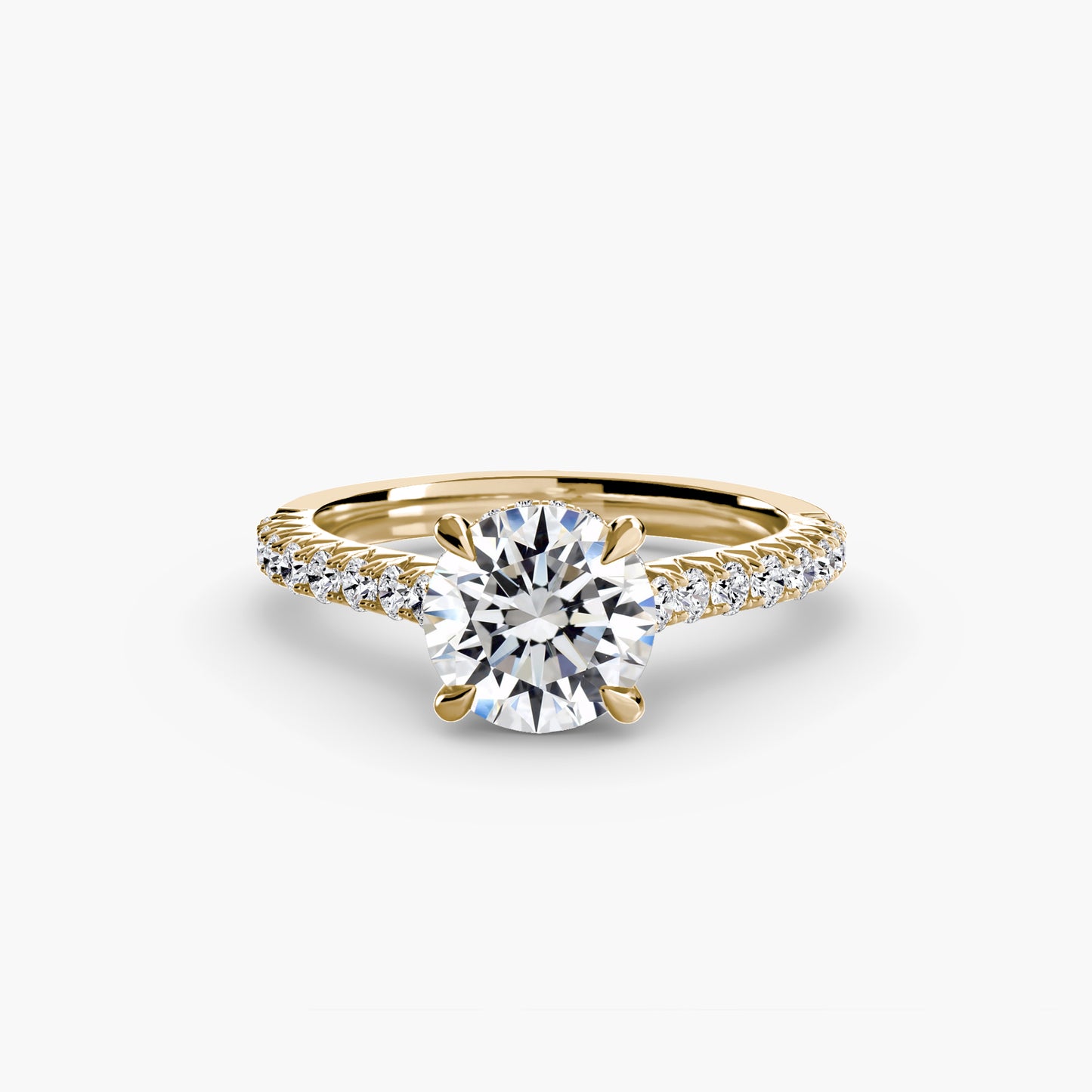 natural round diamond 0.28ct other on white background