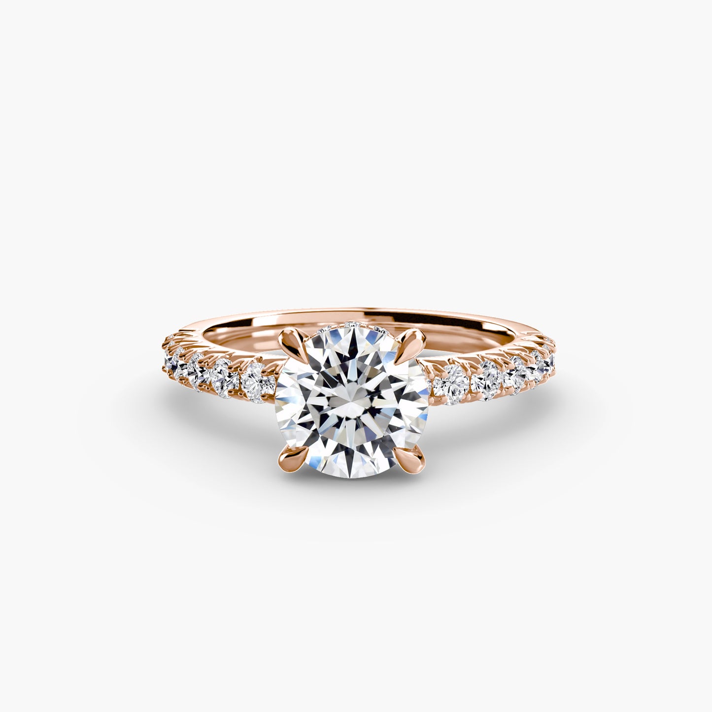 natural round diamond 0.42ct other with diamond accents
