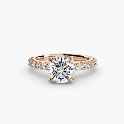 natural round diamond 0.42ct other with diamond accents
