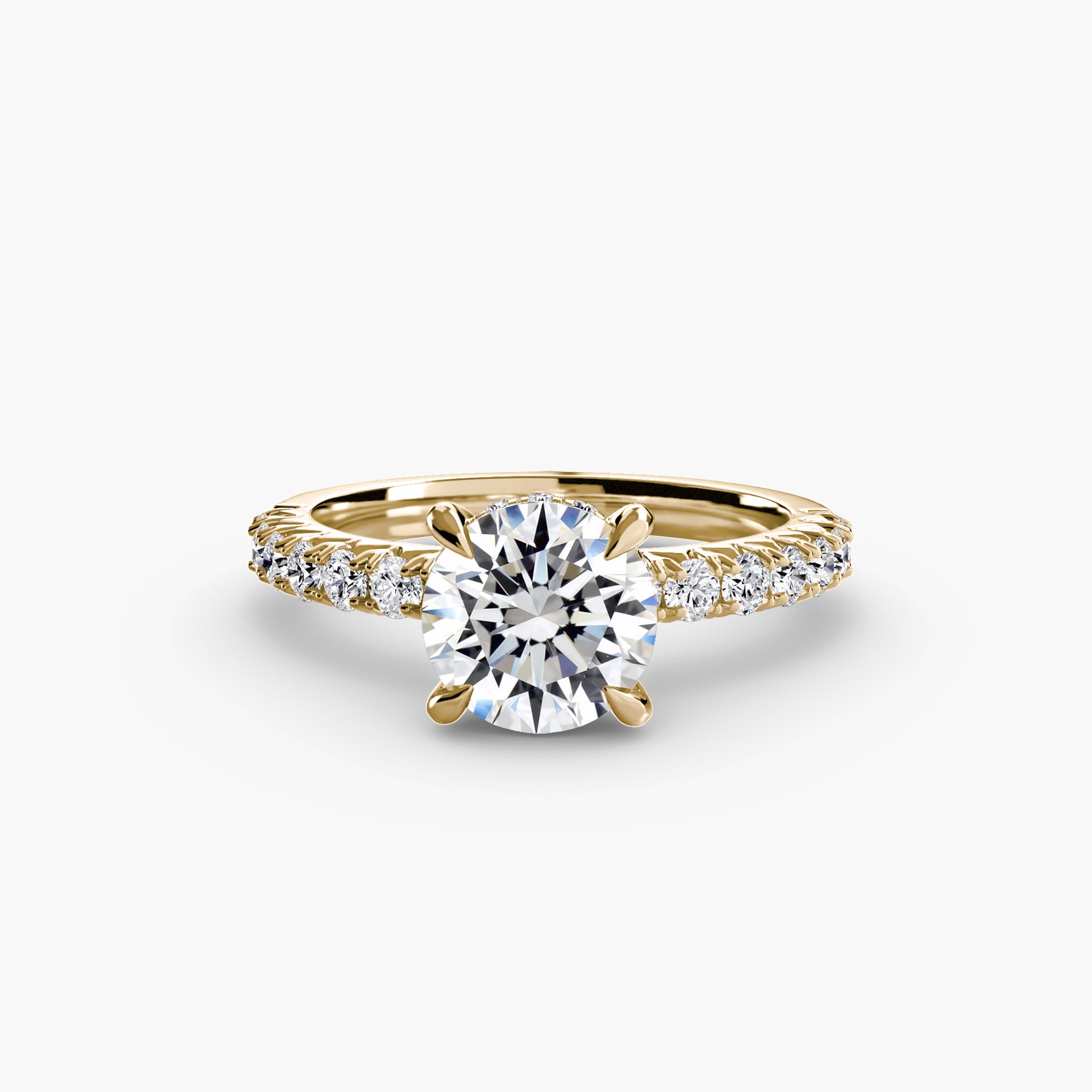 natural round diamond 0.42ct other three quarter angle