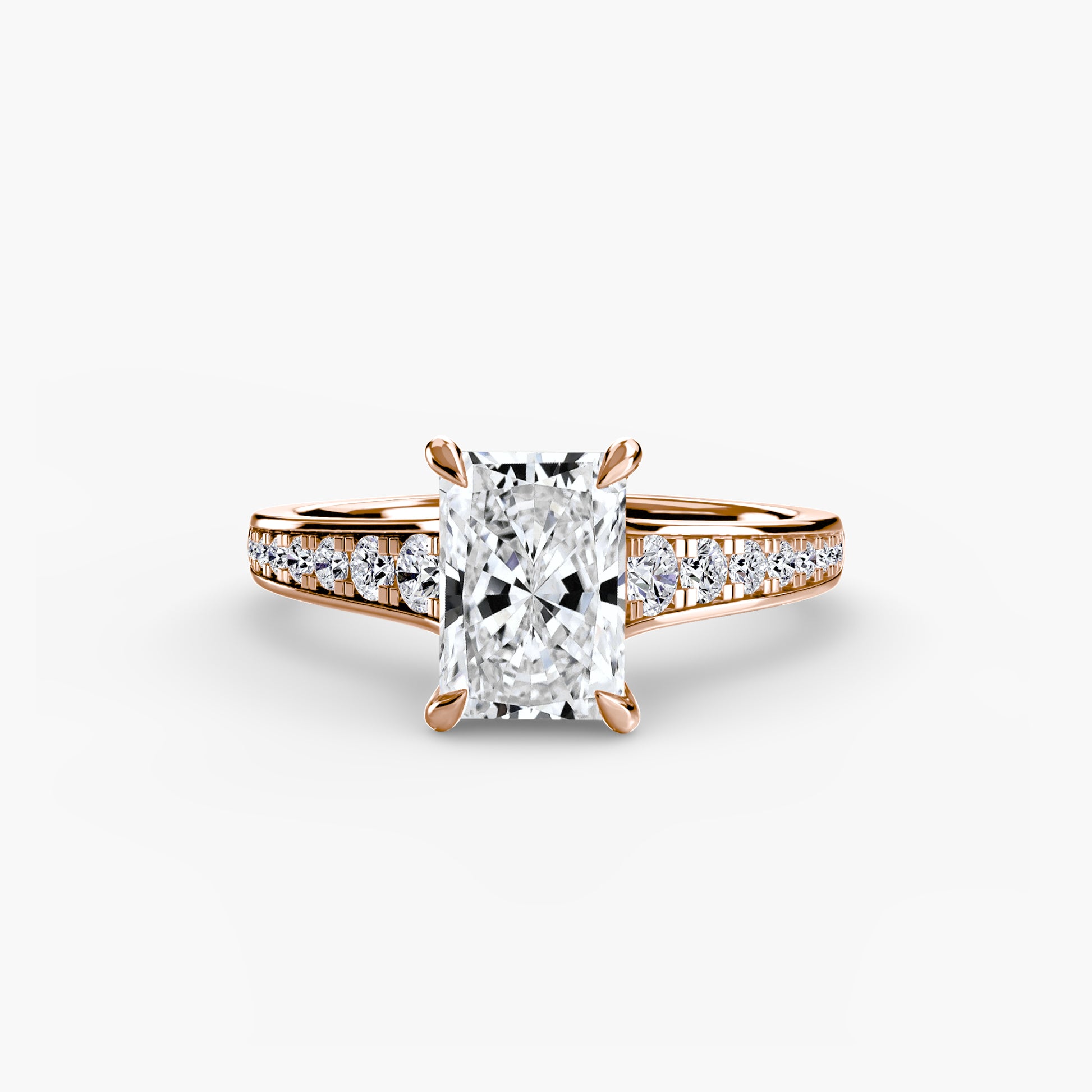 natural round diamond 0.23ct other front view