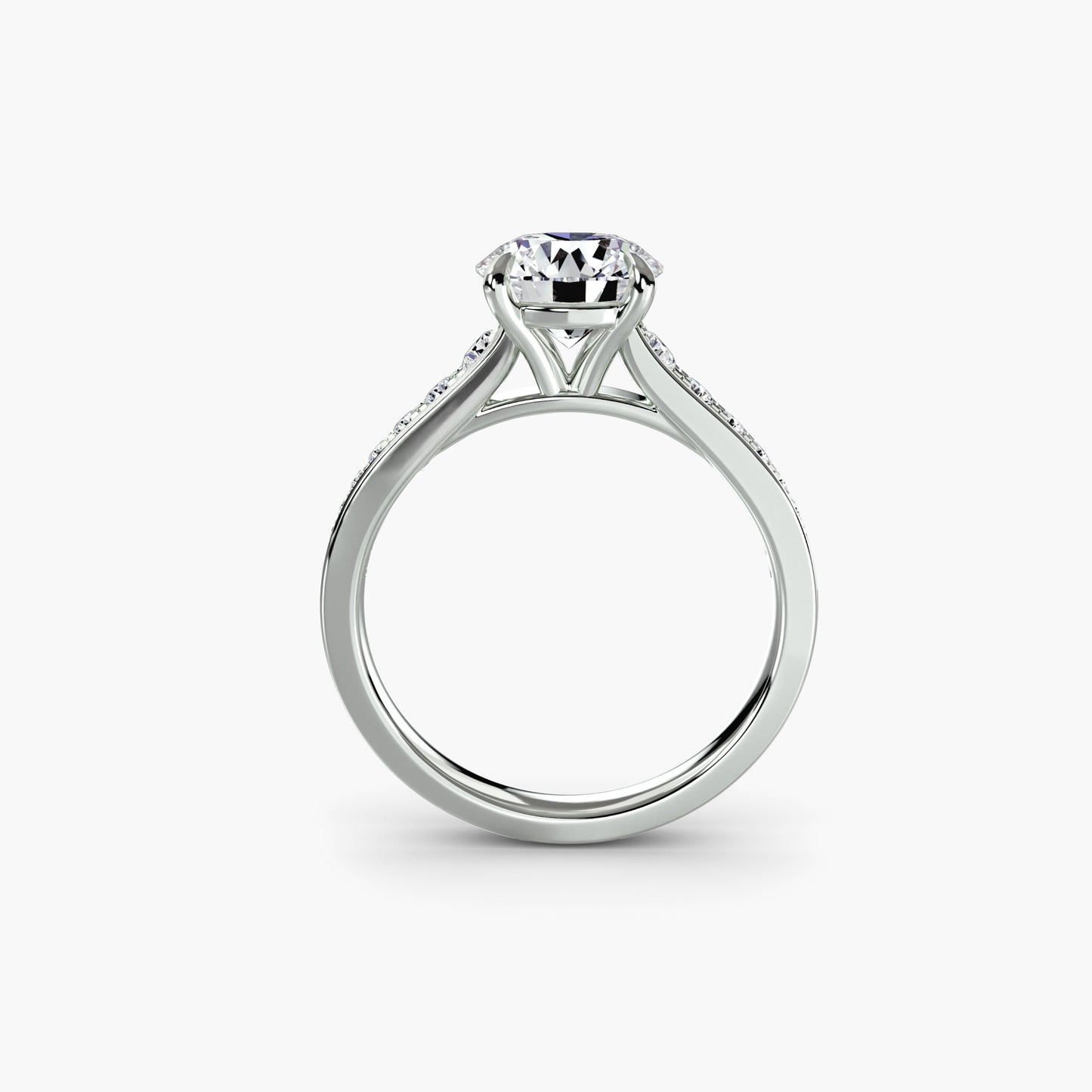 natural round diamond 0.23ct other side angle