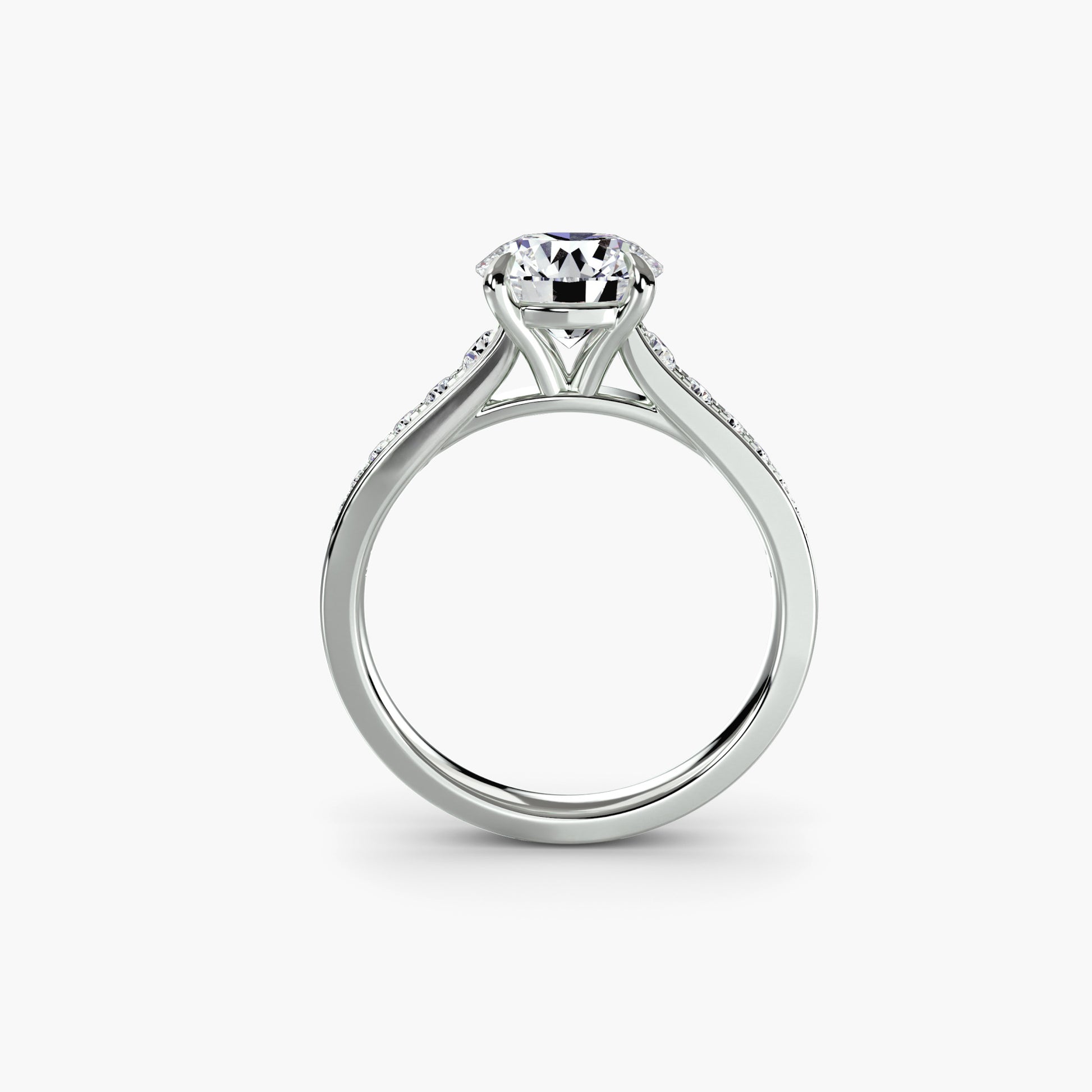 natural round diamond 0.23ct other side angle