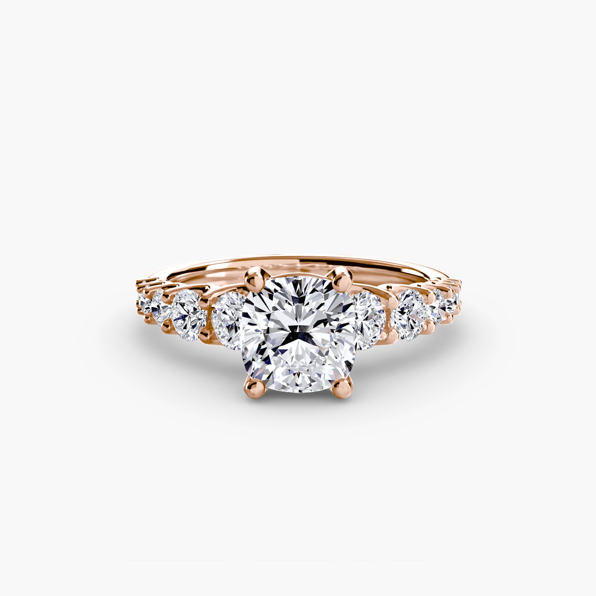 natural round diamond 1.38ct ring macro detail