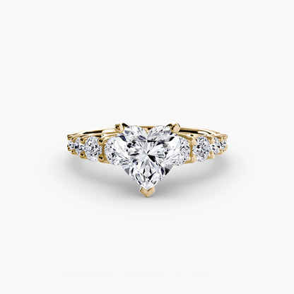 natural round diamond 1.38ct ring top view