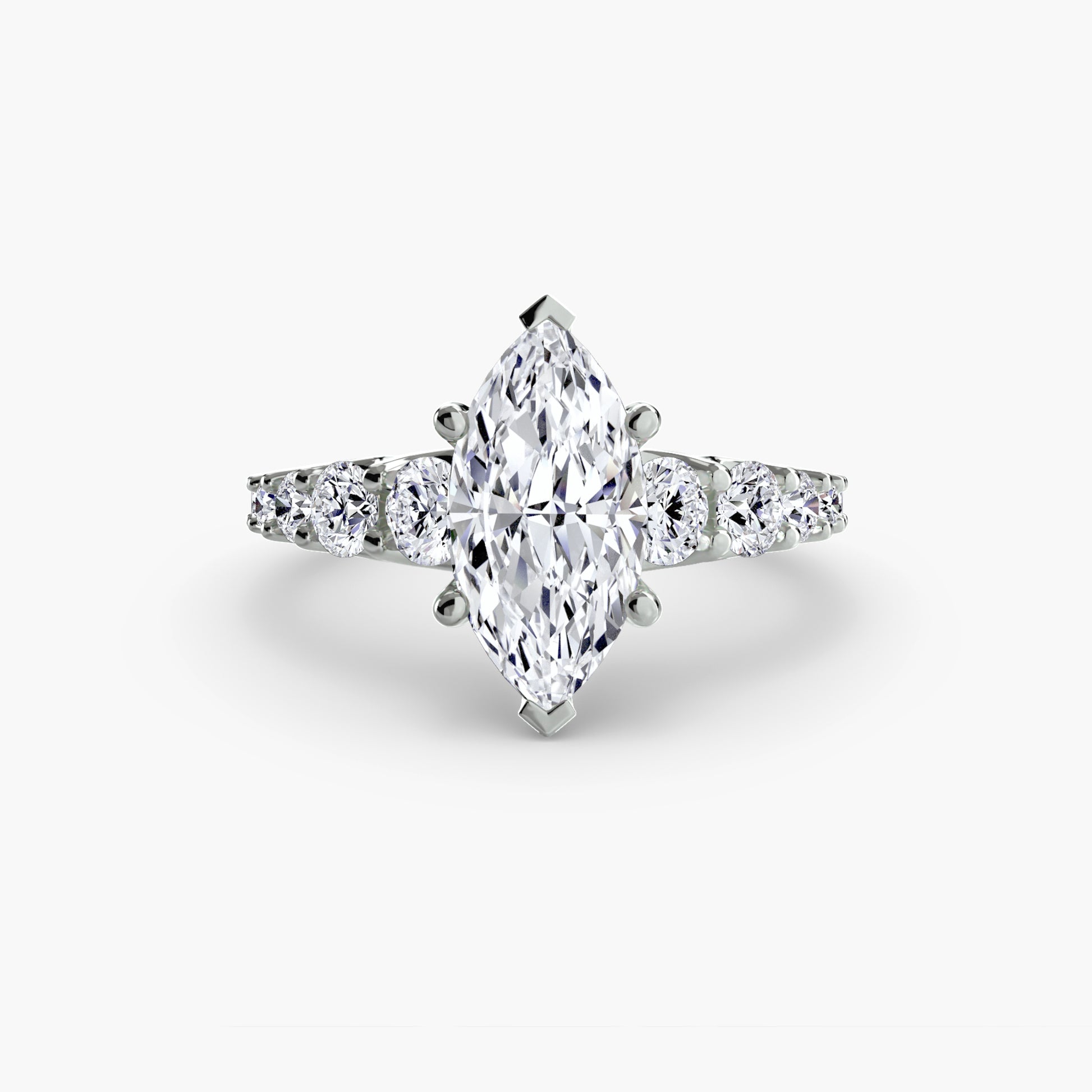 natural round diamond 1.38ct ring close up detail