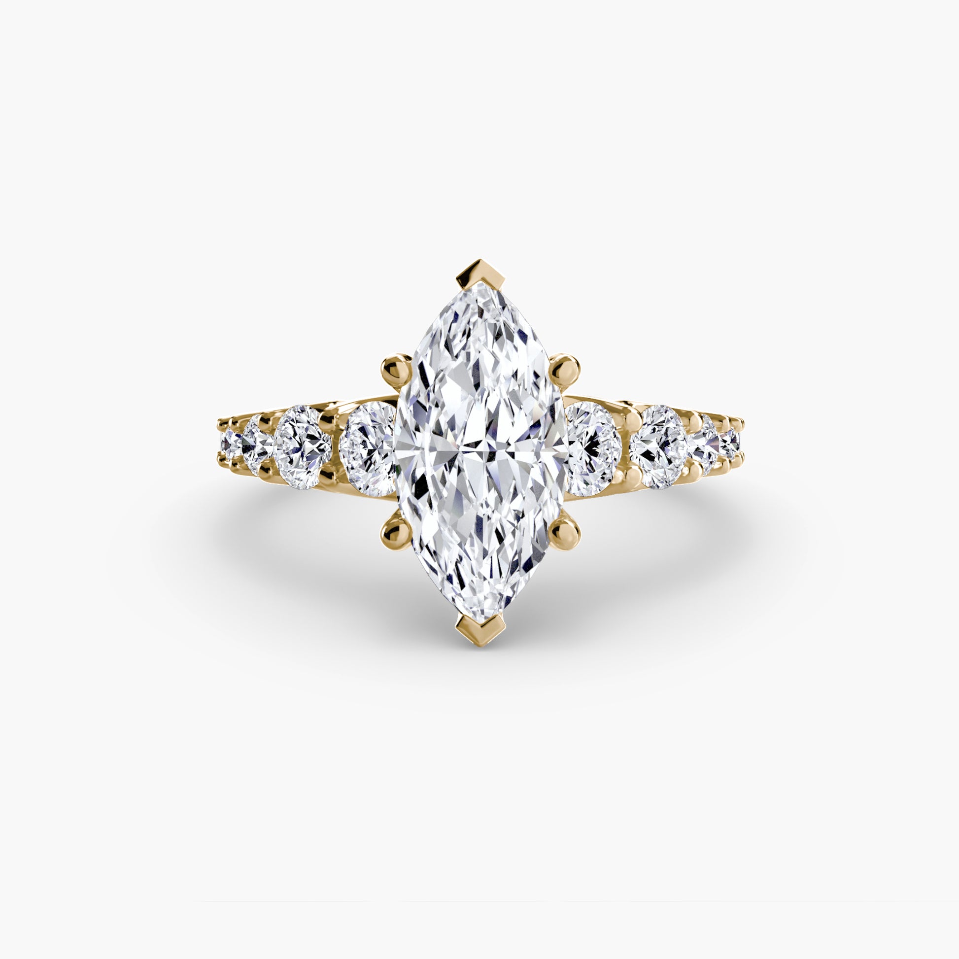 natural round diamond 1.38ct ring with diamond accents