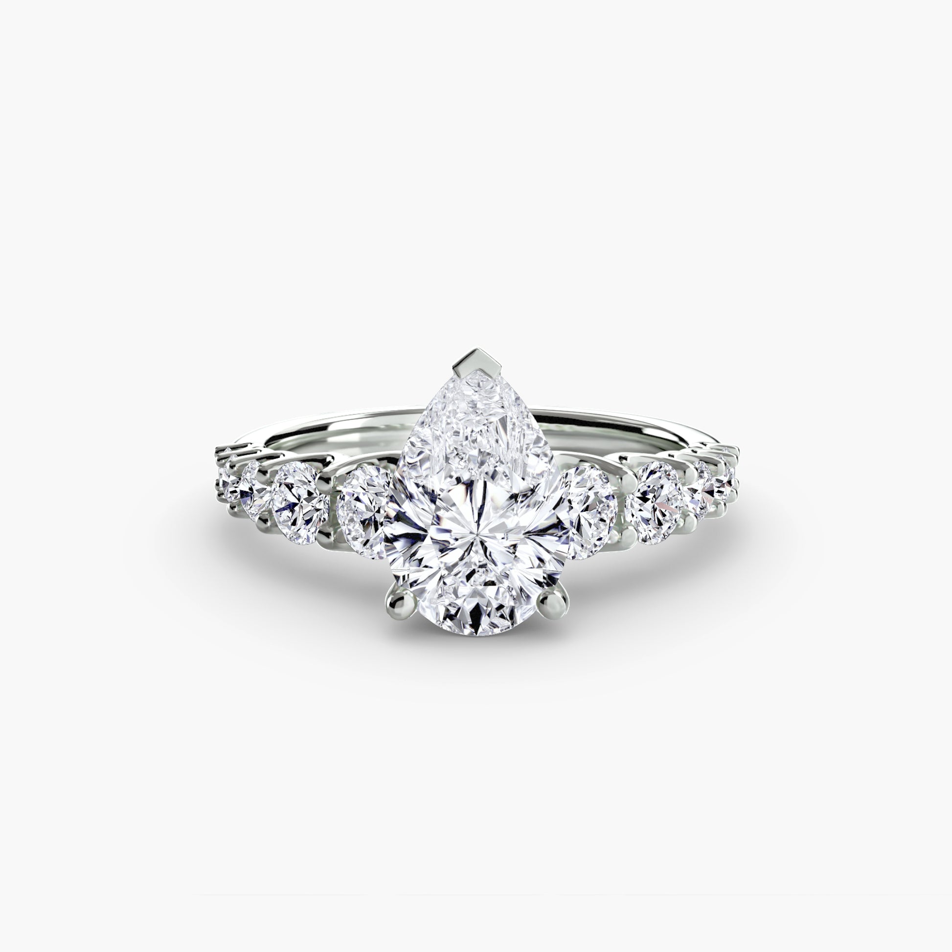 natural round diamond 1.38ct ring macro detail