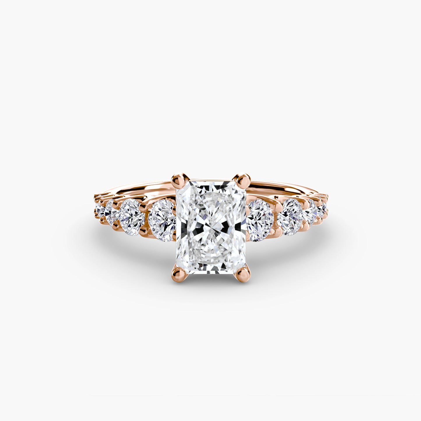 natural round diamond 1.38ct ring close up detail