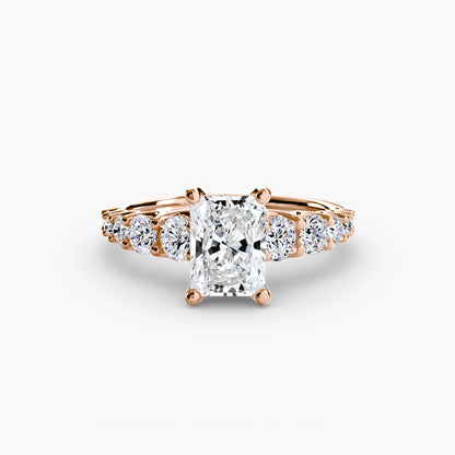 natural round diamond 1.38ct ring close up detail