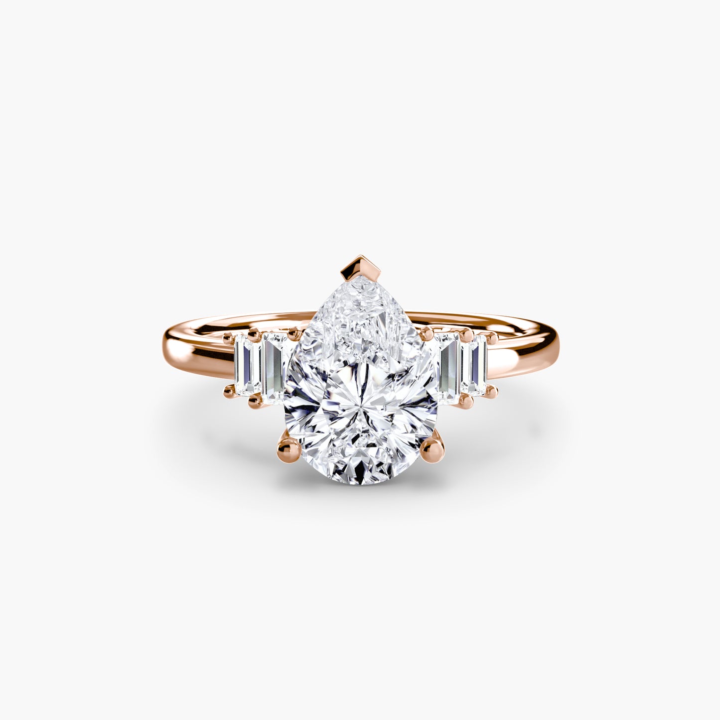 natural round diamond 0.17ct ring packaging