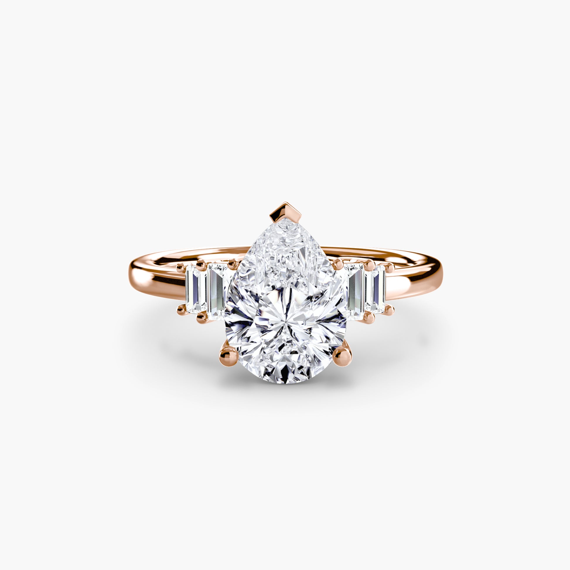 natural round diamond 0.17ct ring packaging
