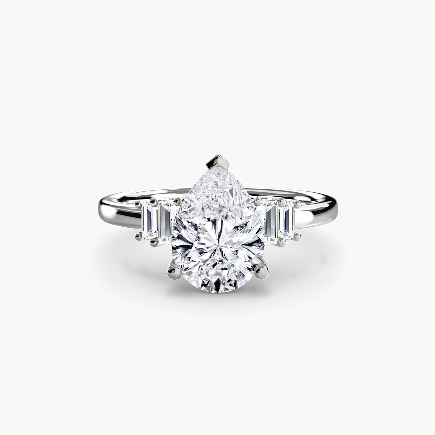 natural round diamond 0.17ct ring band detail