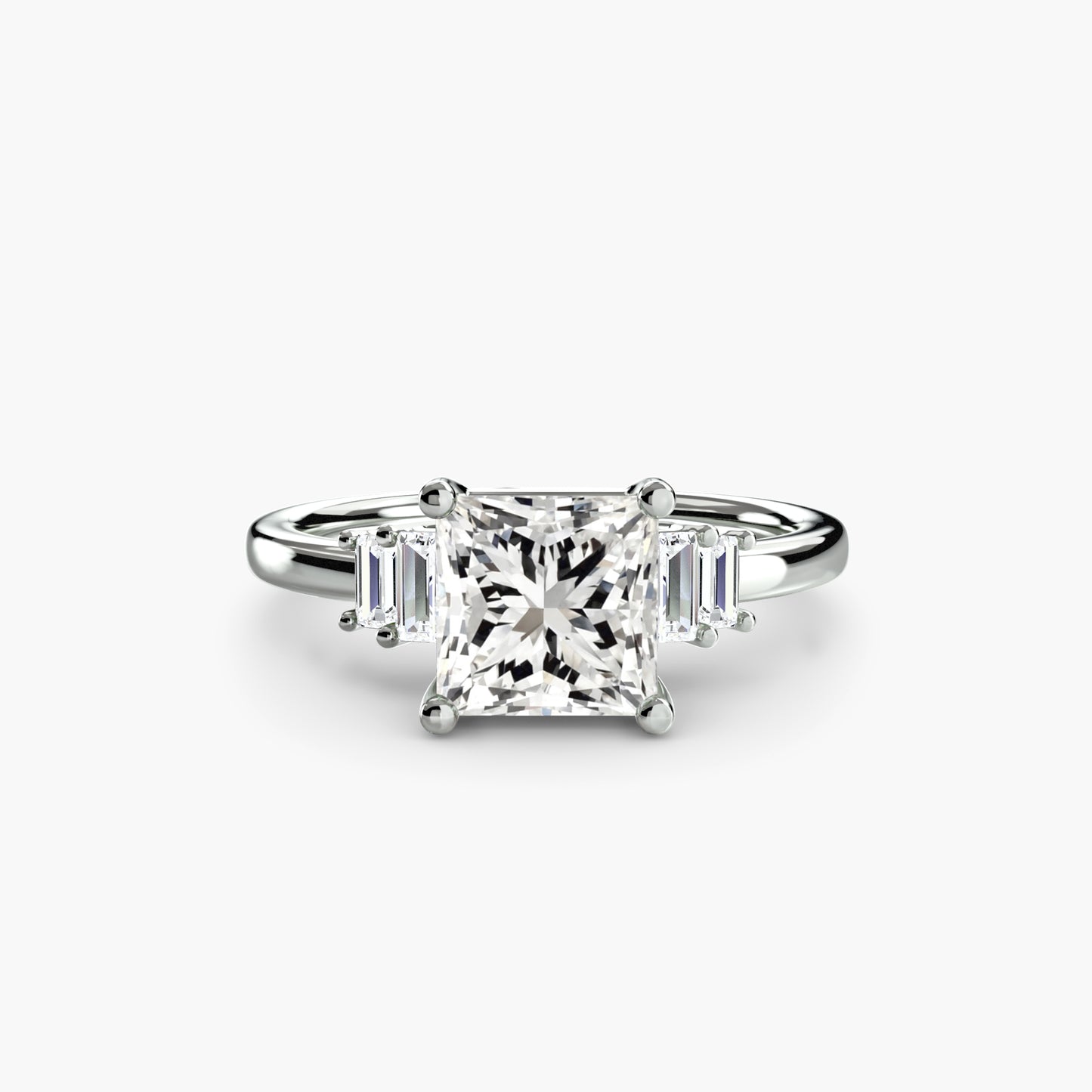 natural round diamond 0.17ct ring close up detail