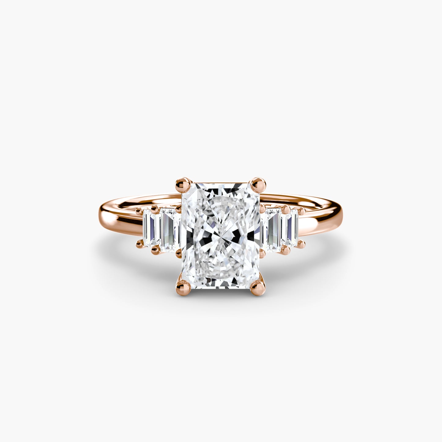 natural round diamond 0.17ct ring close up detail