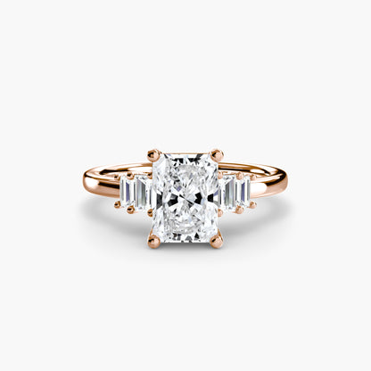 natural round diamond 0.17ct ring close up detail