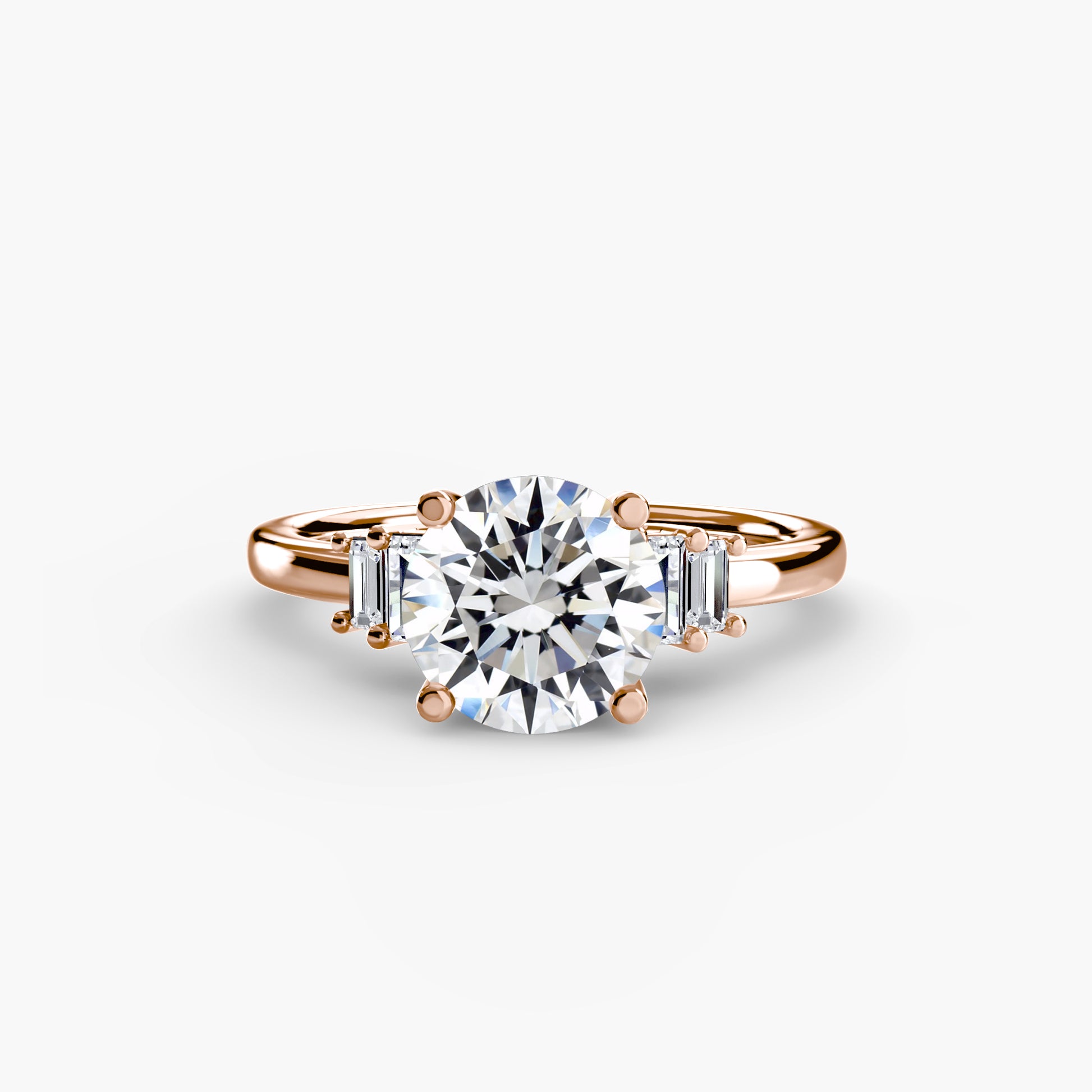 natural round diamond 0.17ct ring macro detail