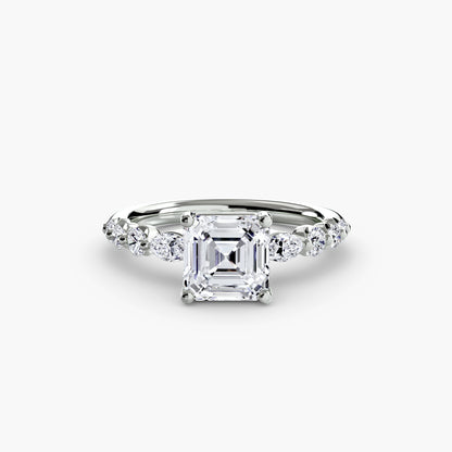 natural round diamond 0.29ct ring macro detail