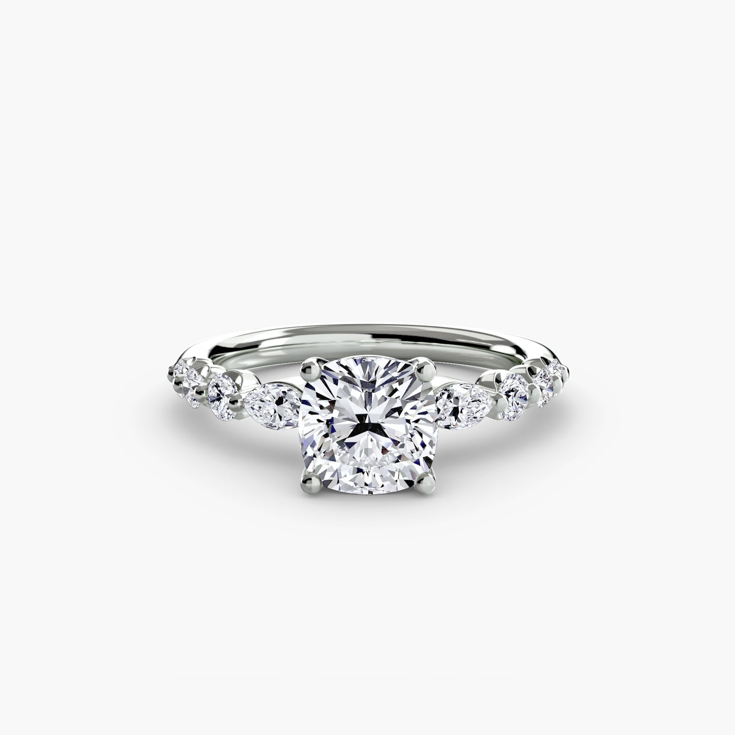 natural round diamond 0.29ct ring band detail