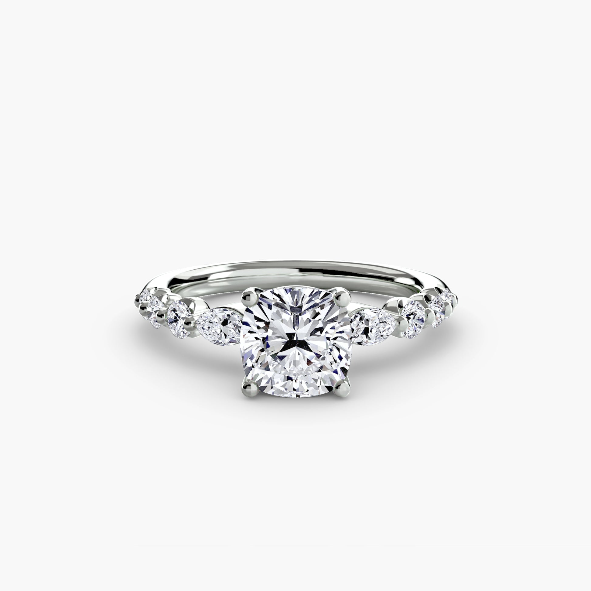 natural round diamond 0.29ct ring band detail