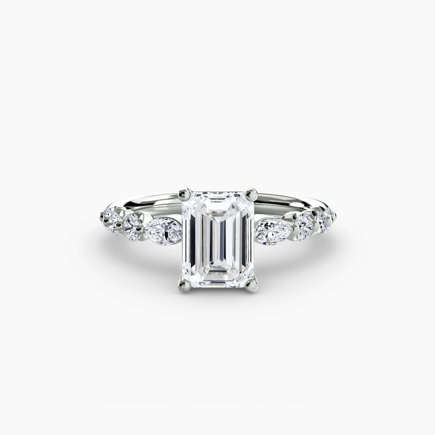 natural round diamond 0.29ct ring back view