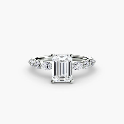natural round diamond 0.29ct ring back view