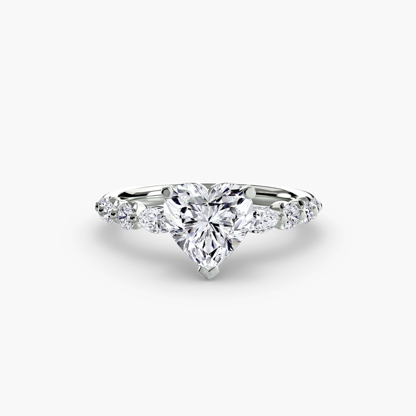natural round diamond 0.29ct ring band detail