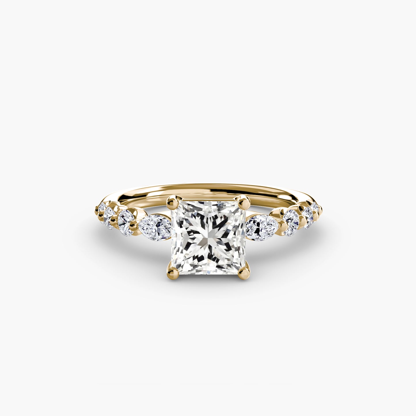 natural round diamond 0.29ct ring close up detail