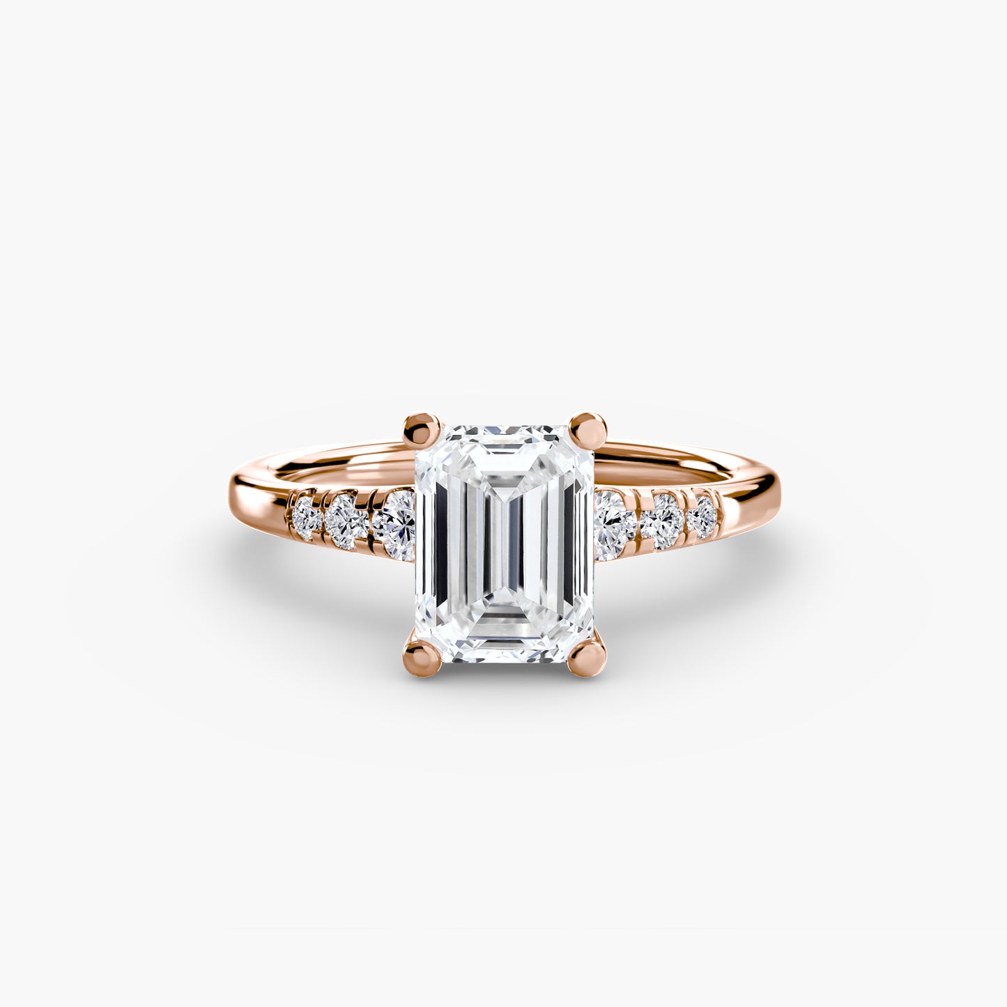 natural round diamond 0.14ct other front view