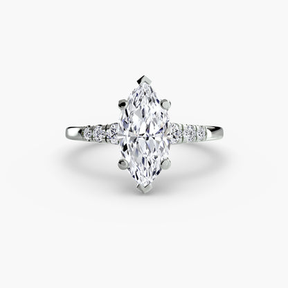 natural round diamond 0.14ct other front view