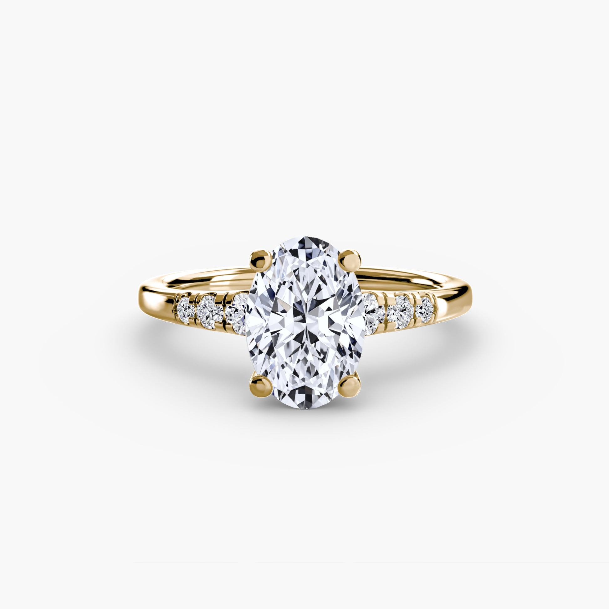 natural round diamond 0.14ct other front view