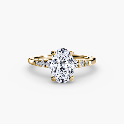 natural round diamond 0.14ct other front view