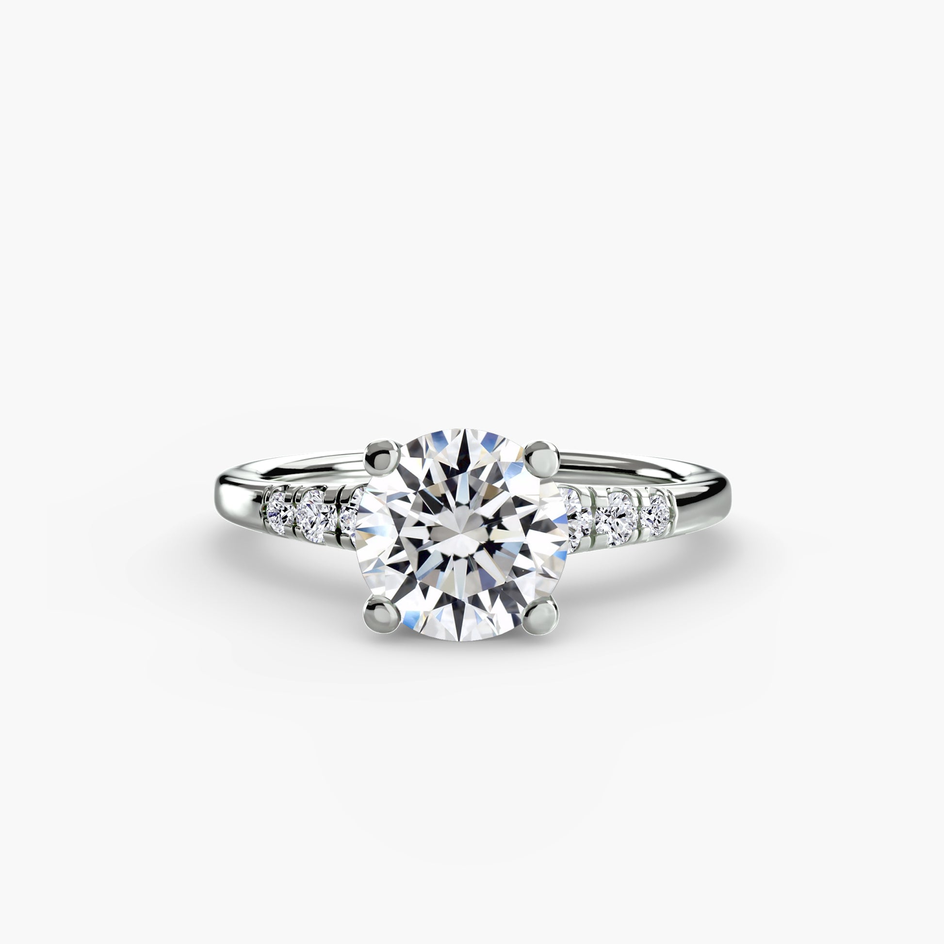 natural round diamond 0.14ct other on white background