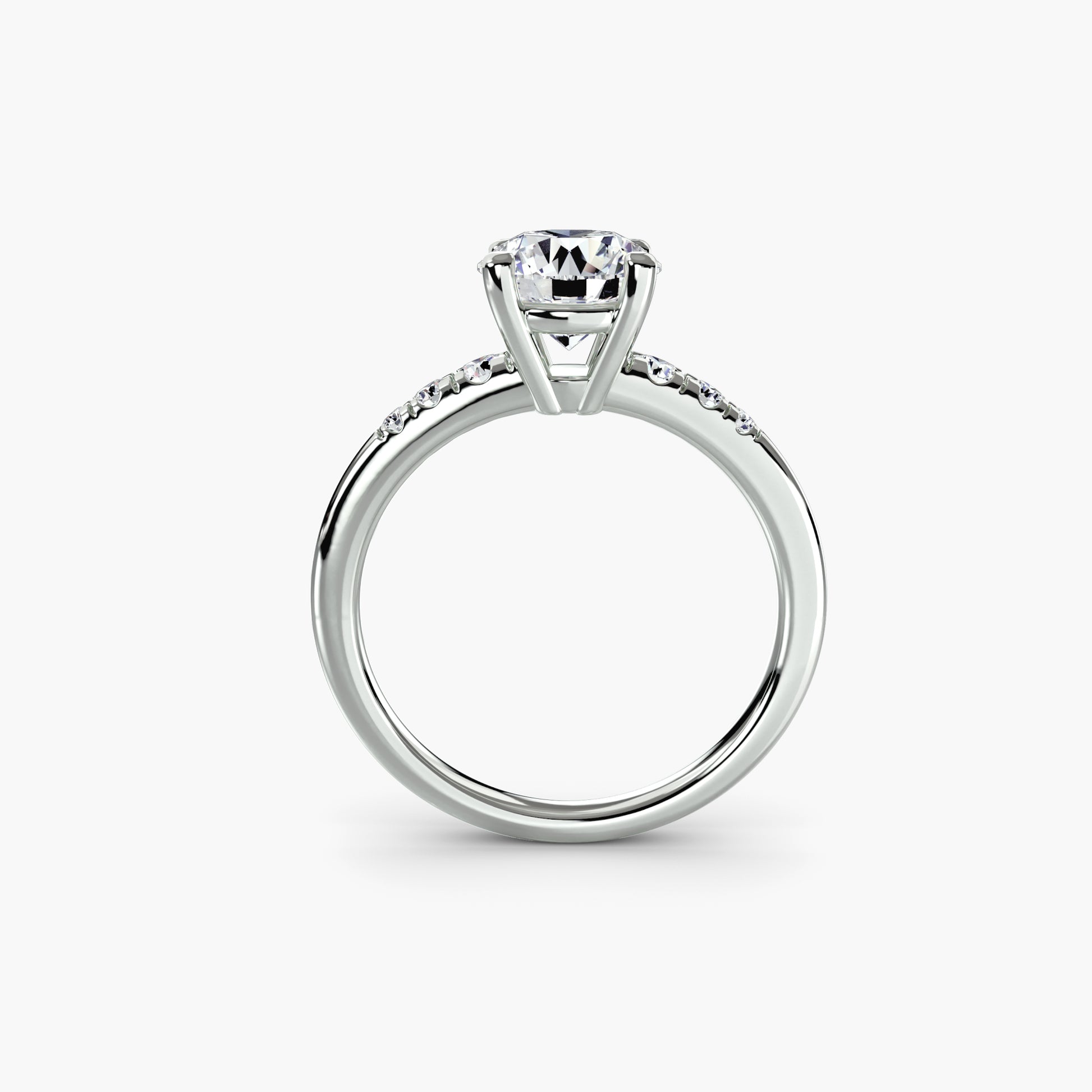 natural round diamond 0.14ct other side angle