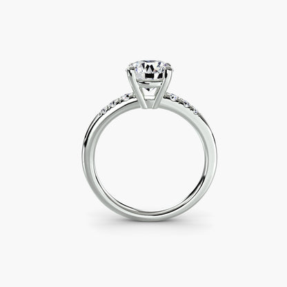 natural round diamond 0.14ct other side angle