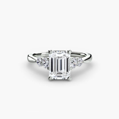 Solitaire with Shoulder Accents 2