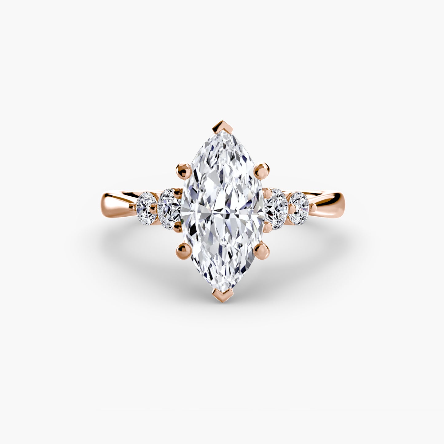 Solitaire with Shoulder Accents 2
