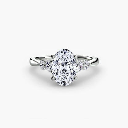 Solitaire with Shoulder Accents 2