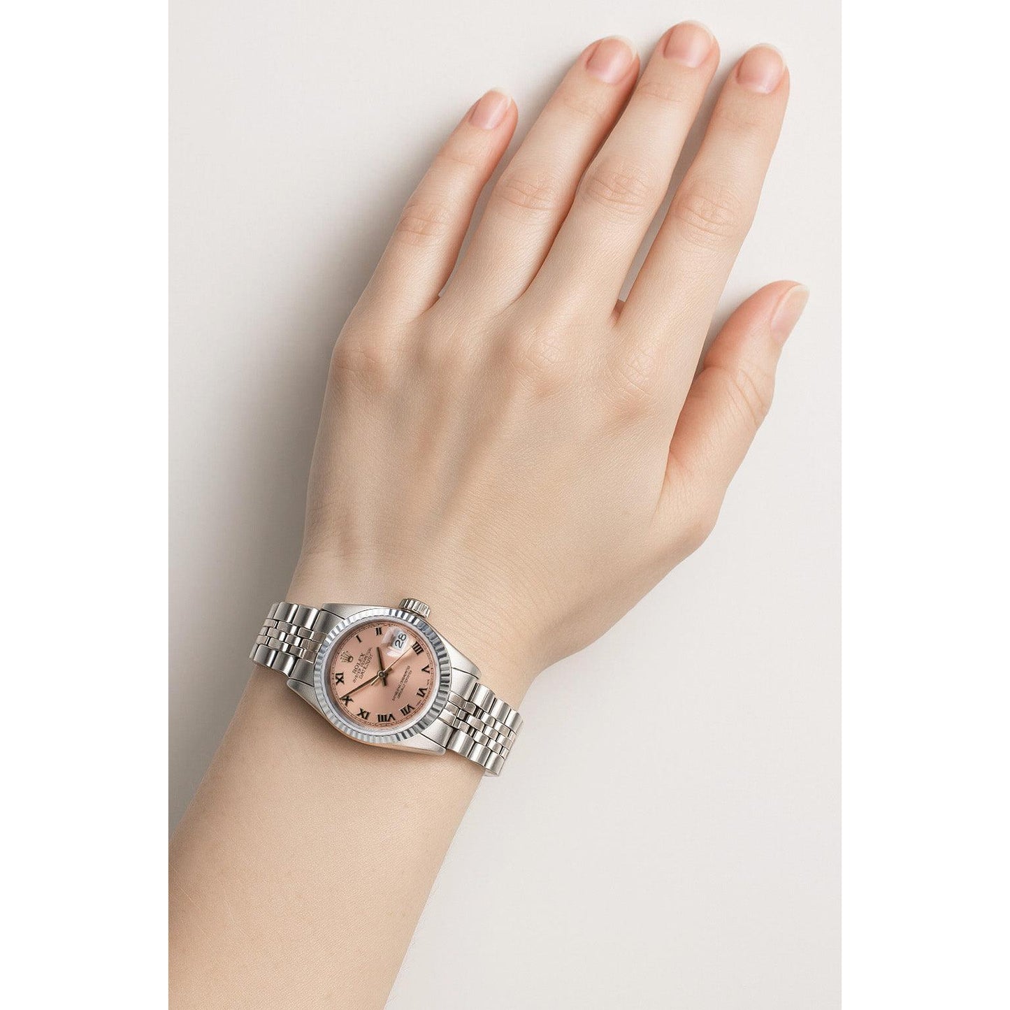 ROLEX LADY SALMON ROMAN DIAL WATCH P4