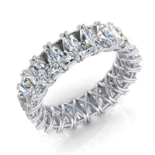 Radiant Cut Eternity Band