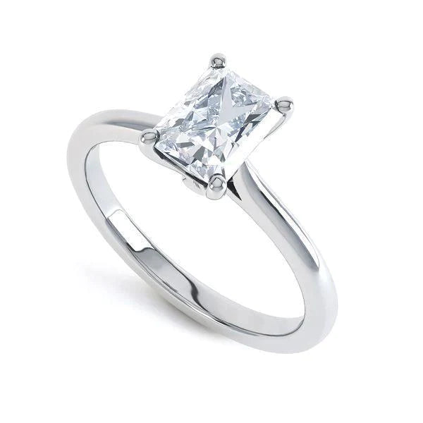 Radiant Diamond Solitaire Ring For Women