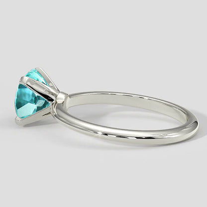 Natural Real ( Not Lab Grown )  Rare Paraiba Tourmaline Ring Solitaire