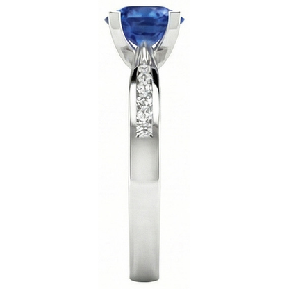 Real 2 Carat Sapphire Engagement Ring