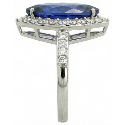 4 Carat Marquise Sapphire IGI CERTIFIED Ring