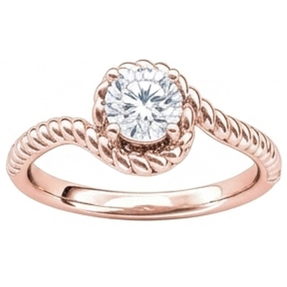Real Natural Earth Mined Diamond Solitaire Engagement Ring Rose Gold 1.75 Carat