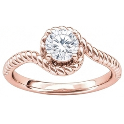 Real Natural Earth Mined Diamond Solitaire Engagement Ring Rose Gold 1.75 Carat