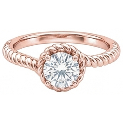 Real Natural Earth Mined Diamond Solitaire Engagement Ring Rose Gold 1.75 Carat